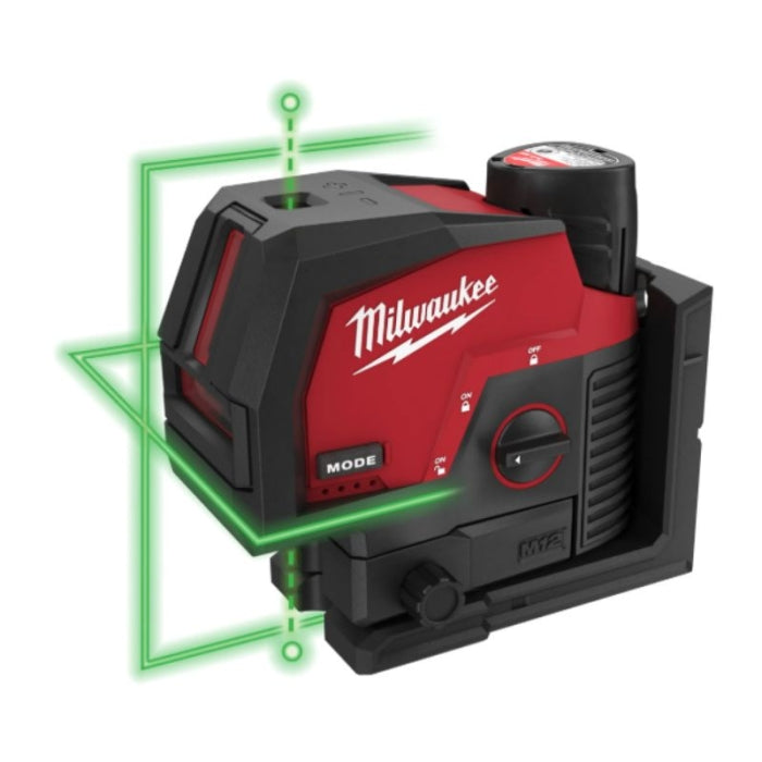 Nivel Láser De 2 Lineas Y Plomada M12 M12CLLP-0C 4933478101 MILWAUKEE