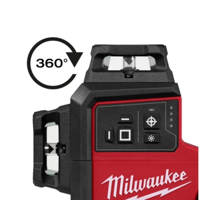 Nivel Láser De 3 Líneas Autoalineación M12 M12A3PLO-0C 4933499001 MILWAUKEE
