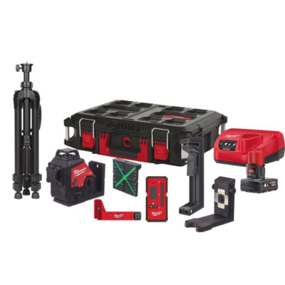 Nivel Láser De 3 Líneas M12 M123PLKIT-401P 4933478960 MILWAUKEE