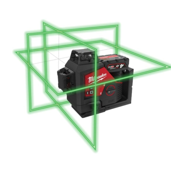 Nivel Láser De 3 Líneas M12 M123PLKIT-401P 4933478960 MILWAUKEE