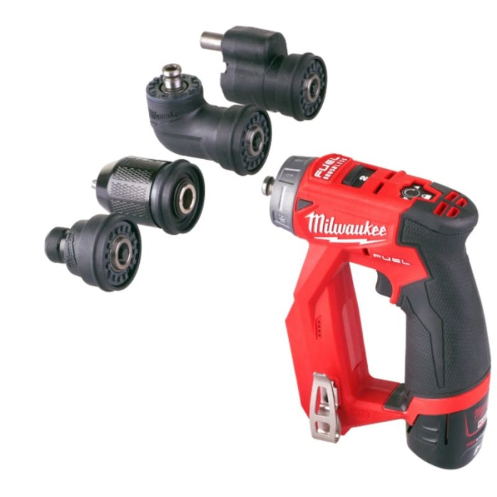 Taladro Atornillador Multicabezal De Montador M12 FUEL Con Portabrocas Desmontable M12FDDXKIT-202X 4933464979 MILWAUKEE