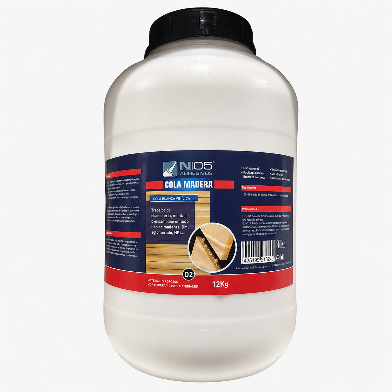 Cola Blanca Vinílica D2 Garrafa 12KG 21824 N05