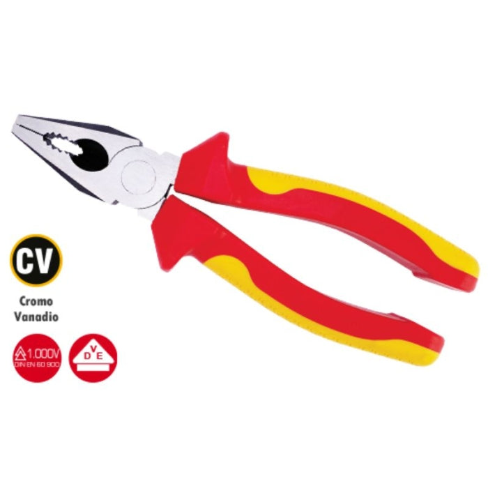 Alicate Universal 180MM 1000V Electricista 27139 FERROTECH