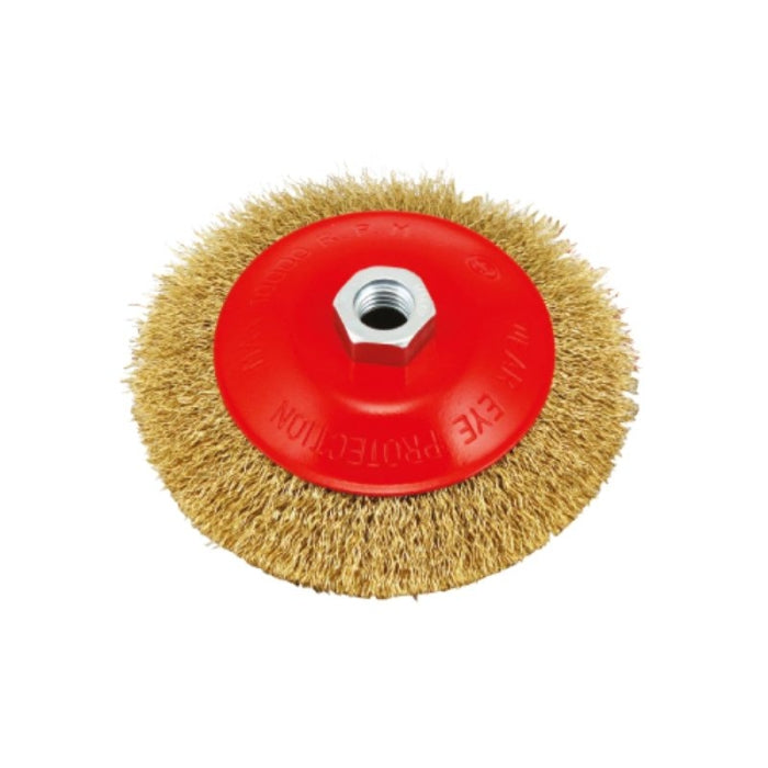 Cepillo Semicopa Alambre Ondulado M-14 125MM. 24097 FERROTECH