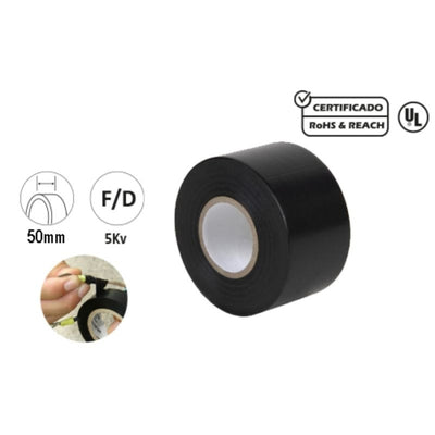 Cinta Aislante PVC 20M. 50MM. Negro 28004 FERROTECH