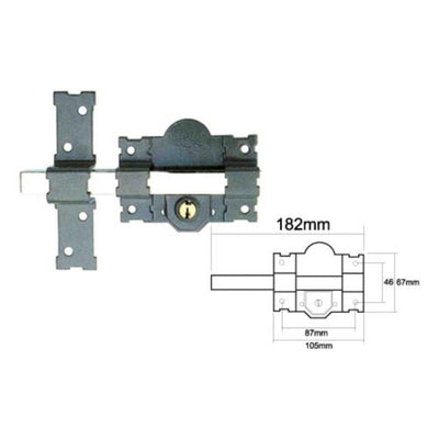 Cerrojo Sobreponer Llave-Llave Cromado 50MM 20694 N101