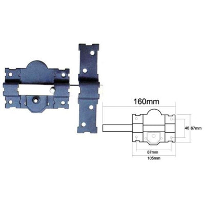 Cerrojo Sobreponer Llave-Botón Cromado 50MM 21194 N101R