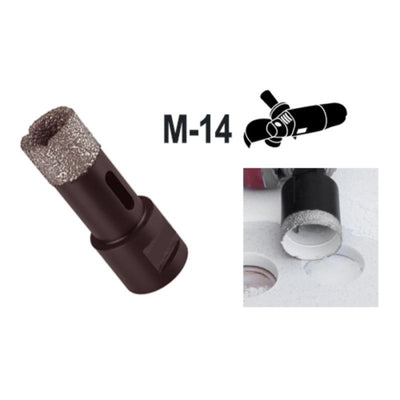 Corona De Diamante Porcelánico M-14. 12MM Negra 28426 FERROTECH