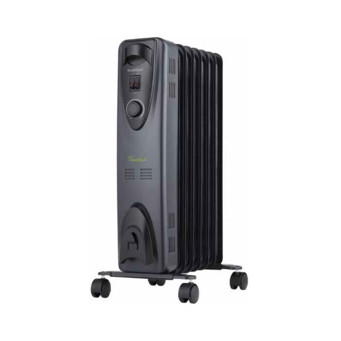 Radiador Ecologico Negro, 7 Elementos 1000 W RC-ECO-FLUID-7 BASTILIPO