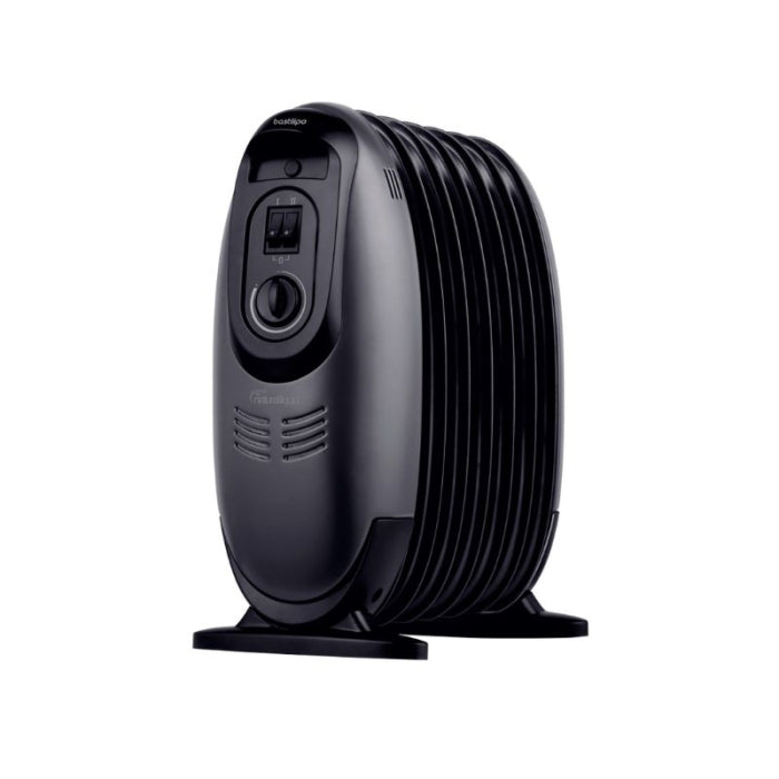 Radiador Mini Ecologico Negro, 7 Elementos 600 W MR-ECOFLUID-7 BASTILIPO