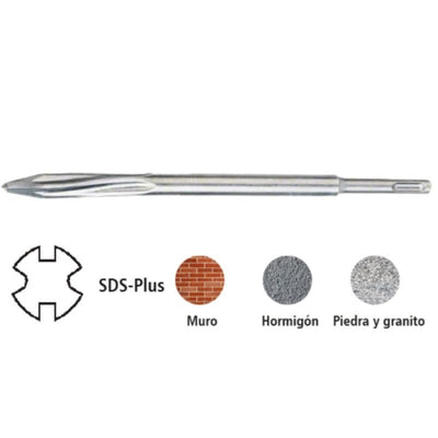 Puntero Autoafilable SDS-PLUS 14x250mm 28196 FERROTECH N05