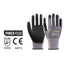Guante Power-Flex Nitrilo gris-negro T9-L Protect05 28379 N05