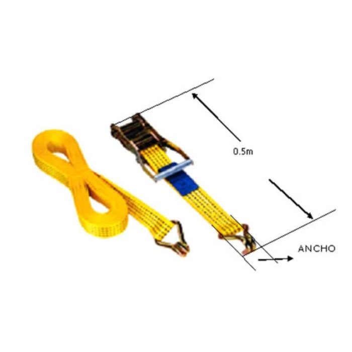 Cincha Con Trinquete 5,5MT + 0,5MT 35MM 2000KG 24406 FERROTECH