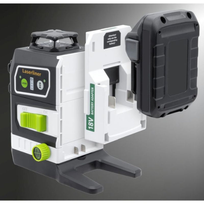Laser 360 Verde Tridimensional LASERLINER + 7 Adaptadores