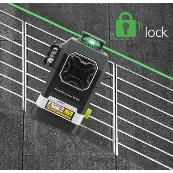 Laser 360 Verde Tridimensional LASERLINER + 7 Adaptadores
