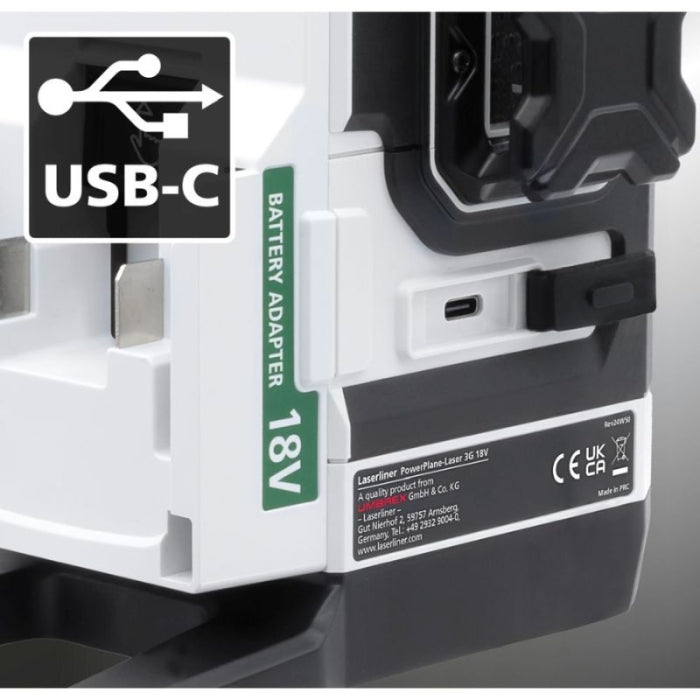 Laser 360 Verde Tridimensional LASERLINER + 7 Adaptadores