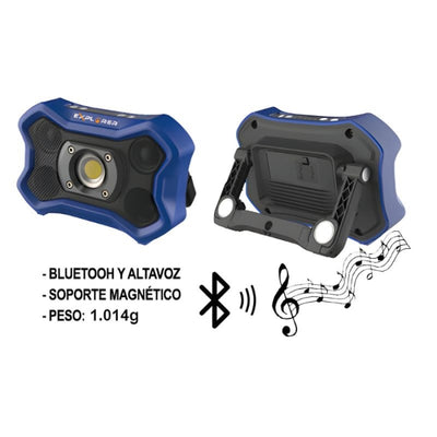 Foco De Trabajo Con Altavoz BT 2000Lm Recargable USB-C EXPLORER 43569