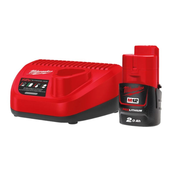 Kit Batería + Cargador M12 2.0AH M12NRG-201 4933451900 MILWAUKEE