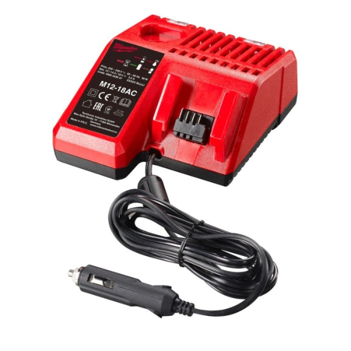 Cargador Multivoltaje Para Coche M12-M18 M12-18AC 4932459205 MILWAUKEE