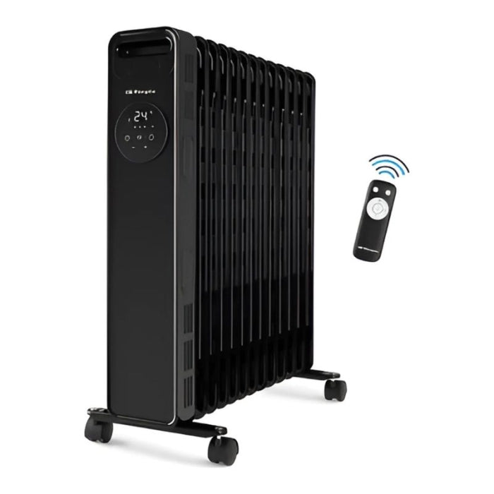 Radiador De Aceite Digital 13 Elementos, Negro 2500 W RAD 2510 ORBEGOZO
