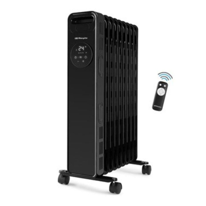 Radiador De Aceite Digital 9 Elementos, Negro 2000 W RAD 2010 ORBEGOZO