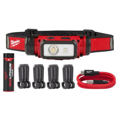 Linterna Frontal Redlithium USB TRUEVIEW L4HL2-301 4933479963 MILWAUKEE