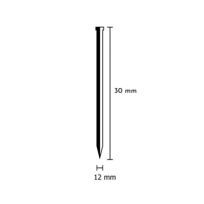 Clavo Brad 12X30 Z  (CAJA 5 MIL)  51230011-N OMER