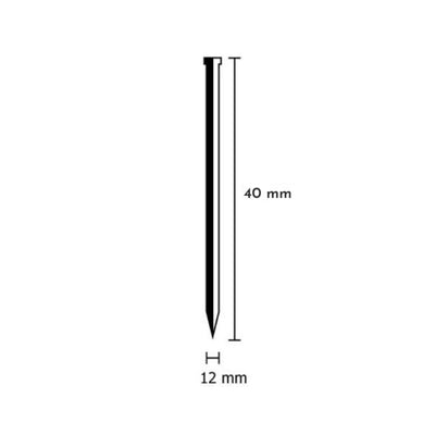 Clavo Brad 12X40 Z  (CAJA 5 MIL) 51240011-N OMER
