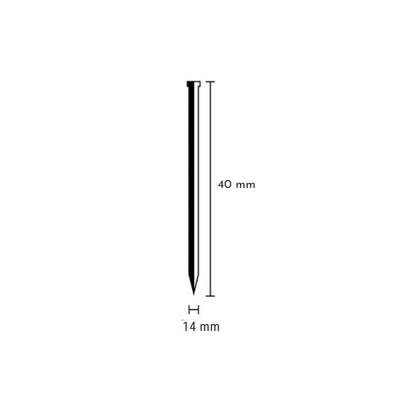 Clavo Brad 14X40 Z  (CAJA 2,5 MIL) 51440015-N OMER