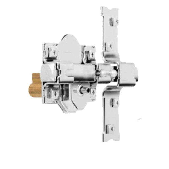 Cerrojo Sobreponer Llave-Botón Cromado 80MM N80R N05 tipo TRABA