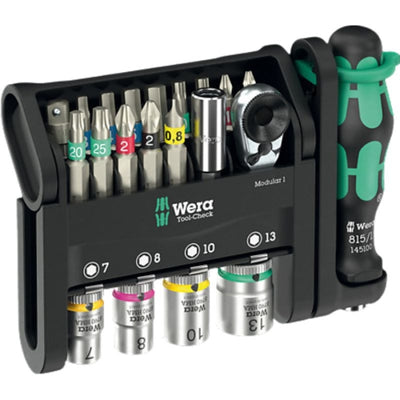 Juego Destornillador Portapuntas TOOLCHECK MODULAR 1 (21 PIEZAS) 05049000001 WERA