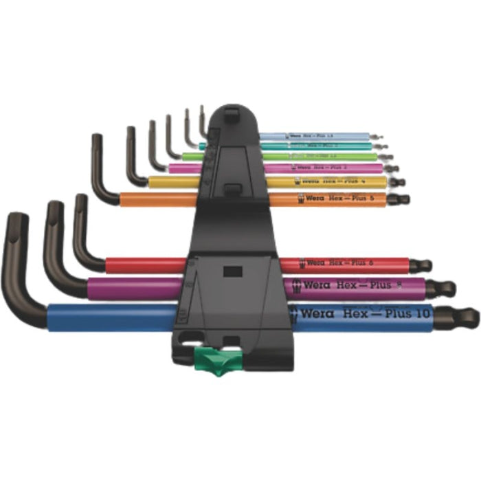 Juego Llaves Acodadas BLACKLASER 950/9 HEX-PLUS Multicolor 1 05022089001 WERA