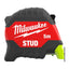Flexómetro STUD Wide Blade magnético 5m x 35mm MILWAUKEE