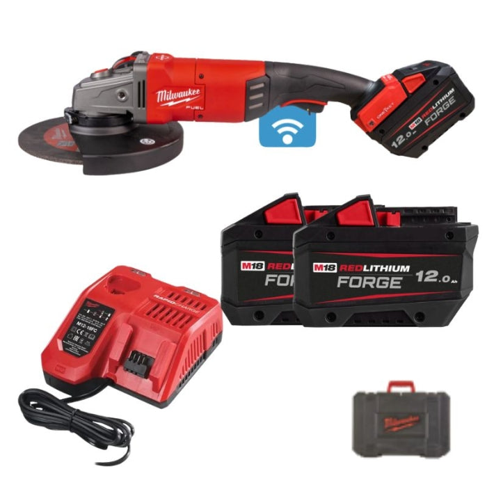 Amoladora Angular M18 FUEL ONE-KEY 230MM Con Rapidstop M18ONEFLAG230XPDB-122C 4933499242 MILWAUKEE