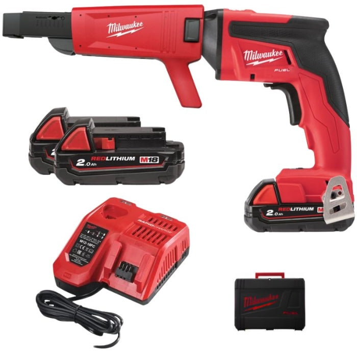 Atornillador de Cartón-Yeso M18 FUEL Con Cargador M18FSGC-202X  4933459199 MILWAUKEE