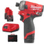 Atornillador de Impacto Silencioso Subcompacto M12 FUEL SURGE 1/4 HEX M12FQID-202X 4933464973 MILWAUKEE