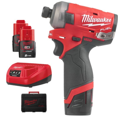Atornillador de Impacto Silencioso Subcompacto M12 FUEL SURGE 1/4 HEX M12FQID-202X 4933464973 MILWAUKEE