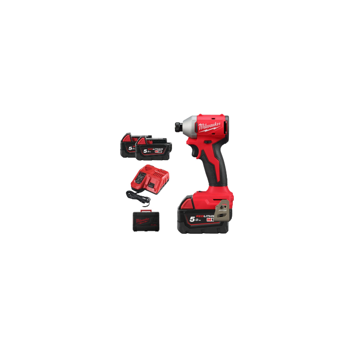 Atornillador de Impacto Sin Escobillas M18 1/4 HEX M18BLIDR-502X 4933492843 MILWAUKEE