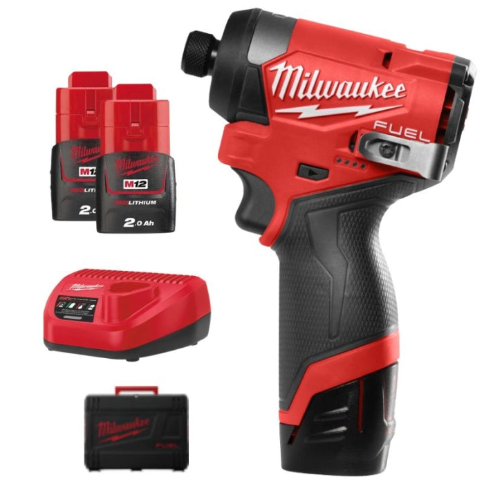 Atornillador de Impacto Subcompacto M12 FUEL 1/4 HEX M12FID2-202X 4933479877 MILWAUKEE