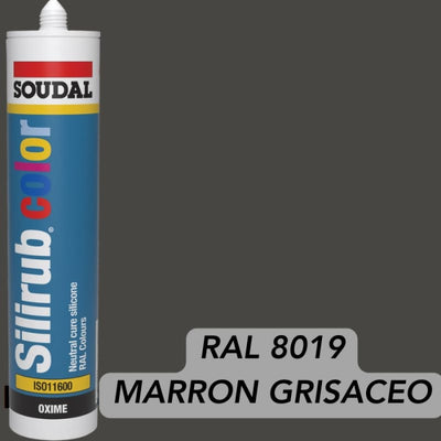 SILICONA MARRON RAL 8019 SILIRUB NEUTRA CARTUCHO 300ml