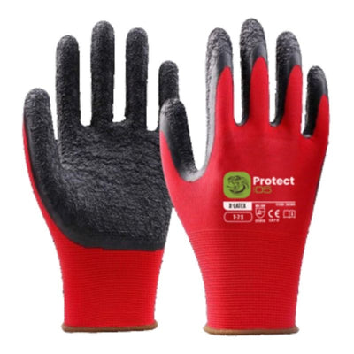Guante X-Latex Rugoso Negro-rojo T10-XL Protect05 28388 N05