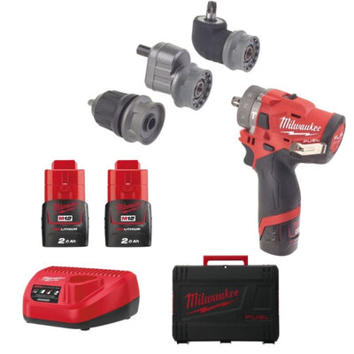 Taladro Percutor Subcompacto M12 FUEL Con Portabrocas Desmontable M12FPDXKIT-202X 4933464138 MILWAUKEE