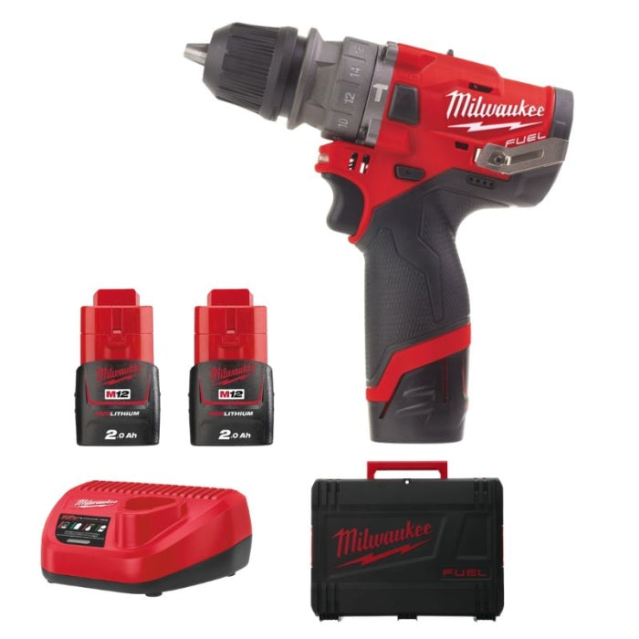 Taladro Percutor Subcompacto M12 FUEL Con Portabrocas Desmontable M12FPDX-202X 4933464136 MILWAUKEE