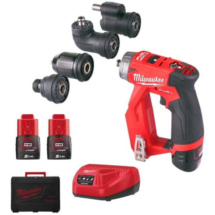 Taladro Atornillador Multicabezal De Montador M12 FUEL Con Portabrocas Desmontable M12FDDXKIT-202X 4933464979 MILWAUKEE