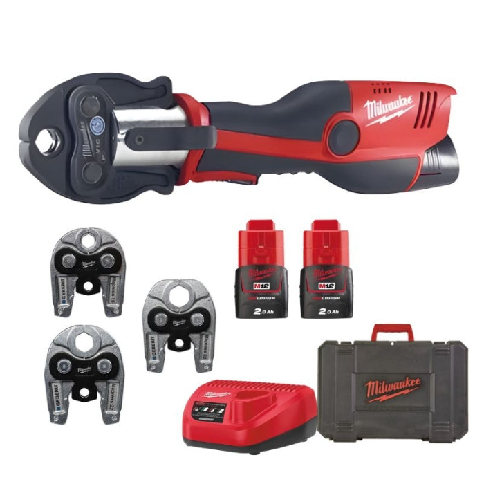 Prensadora Hidráulica Subcompacta M12 FORCE LOGIC M12HPT-202C GEBERIT MAPRESS SET 4933480902 MILWAUKEE