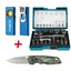 PACKPROMO - Carraca Makita (B-54081) + Linterna Slim EXPLORER + Navaja Milwaukee camuflaje
