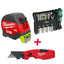 PACKPROMO - Juego destornillador  TOOLCHECK WERA + Flexmetro STUD 5m MILWAUKEE + CUTTER FASTBACK 6EN1 MILWAUKEE