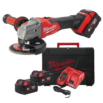 Amoladora Angular 125MM  M18 FUEL 2 BAT 5AH RAPIDSTOP M18FSAG125XB-502X 4933478430 MILWAUKEE