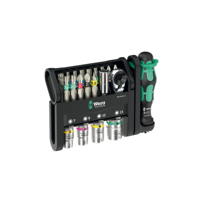 PACKPROMO - Juego destornillador  TOOLCHECK WERA + Flexmetro STUD 5m MILWAUKEE + CUTTER FASTBACK 6EN1 MILWAUKEE