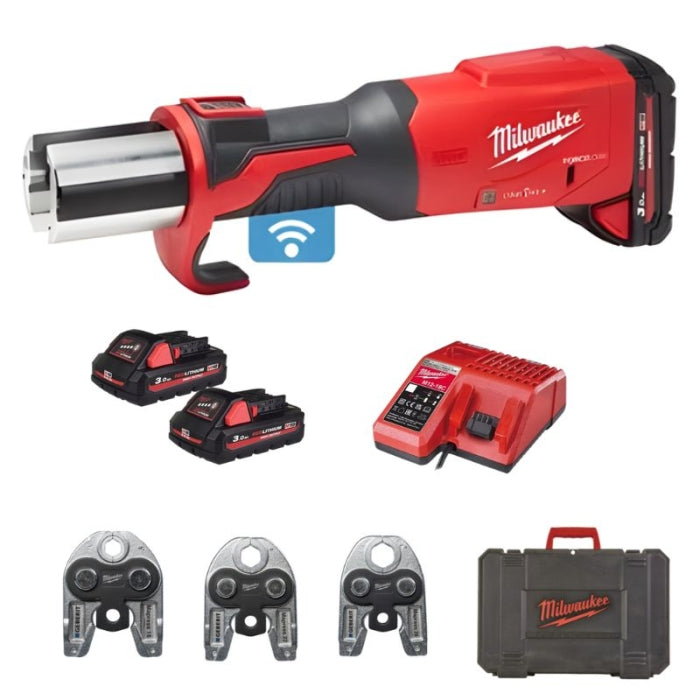 Prensadora Hidráulica Sin Escobillas M18 ONE-KEY FORCE LOGIC M18ONEBLHPT-302C GEBERIT MAPRESS SET 4933480904 MILWAUKEE